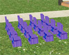 Purple Blue Seating
