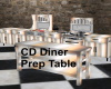 CD Diner Prep Table