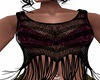 Black Tee/ Maroon Bra