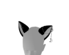 Black White Kitty Ears