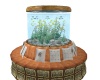 round aquarium with seat