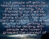 cutting people off..