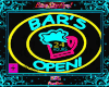 Neon Open Bar Sign