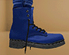 Blue Combat Boots / Work Boots (M)