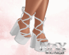 Faby White Heels