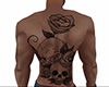 Skull Roses Tattoo Back