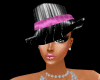 Pink elegant black hat