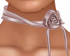 Satin Pink Roses Choker