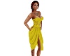 Silk Lace Dress Yellow