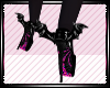 Batsh_t Heels-Black/Pink