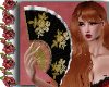 K | Gold Roses Fan