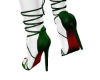 Sexy Green Strap Heel