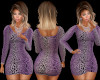 Purple Leopard Dress