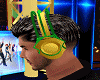 headphone green/gold