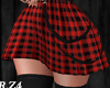 S| Red Plaid Skirt