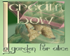 ! A Cream Garden Bow!