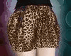 B} Leopard Zip Skirt