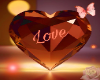 Orange love background
