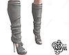 Grey Long high heels
