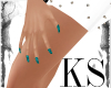 KS| Blue Leopard Nails