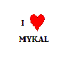 I love Mykal white Tee