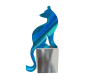 statue cat bleu