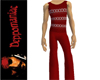 Chain Vest n Pants RED