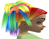 Wild rainbow hair