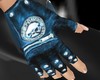 *Yo* blue leather gloves