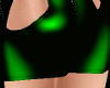 metallic green pvc dress
