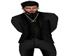Black jean suit