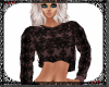Cropped Sweater Nude/Blk