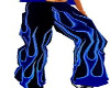 blue fire pants