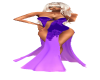 Purple/Lilac slit gown