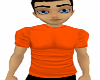 Fitted Shirt Dark Orange