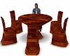 wooden  table chair set