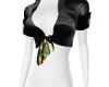 black satin blouse