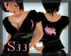 S33 Polo Top Pink/Black