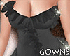 Frilly Dress Black L