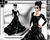 *E* black rose gown