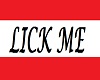 Lick Me Sign