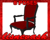 (L) 8 Pose Red Chair