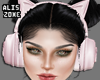 [AZ] Kitty Headset pink