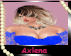 AXL Blue Lace Dress long
