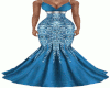 Blue Adara Gown Slim