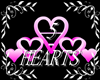 5 PINK & WHITE HEARTS