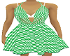 cowl dress gingham green