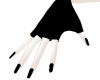 black fingerless gloves