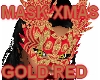 MASK XMAS GOLD RED