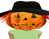 Pumpkin head with hat